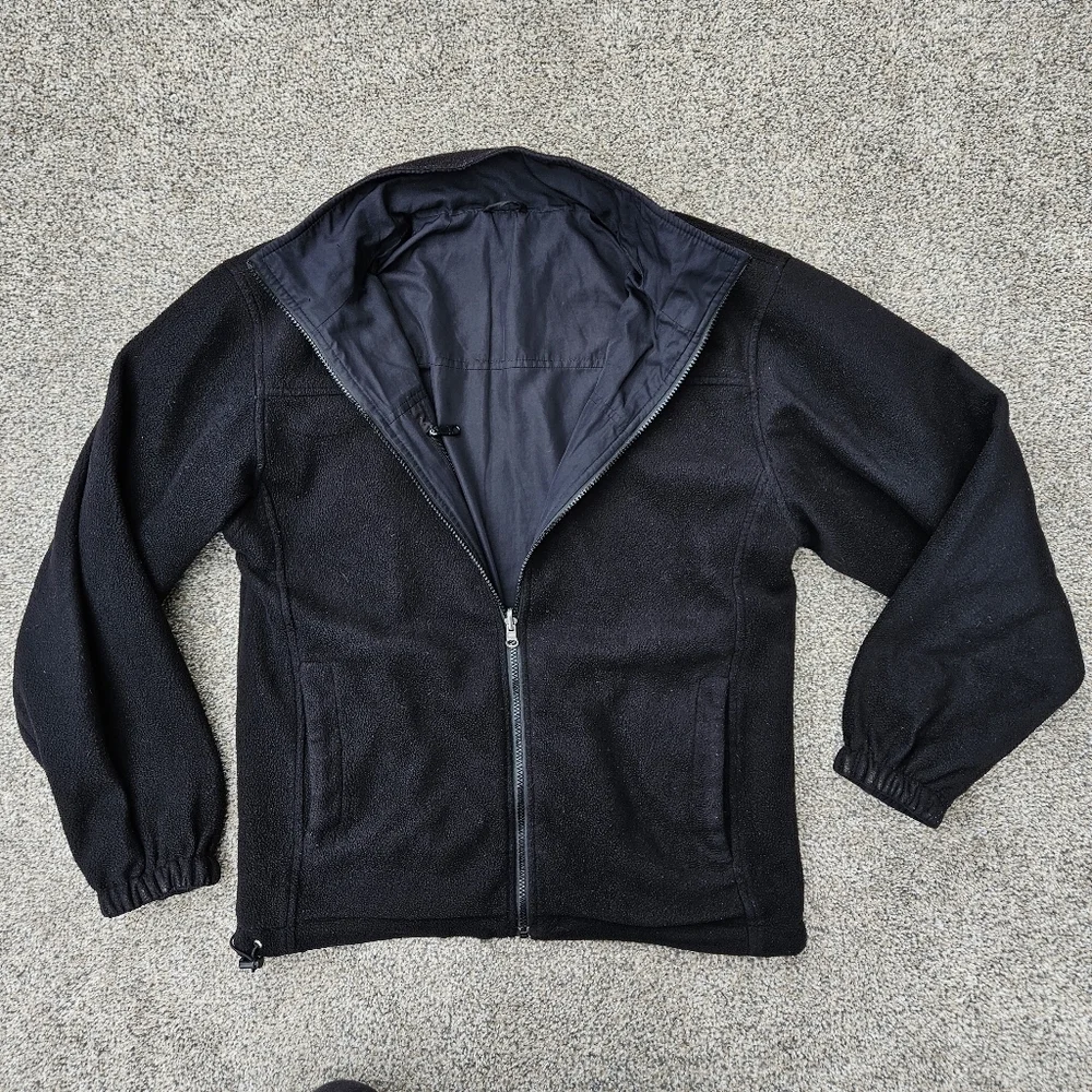 The North Face Summit Series Reversible Jacket Black Zip Up Coat Mens Size Small